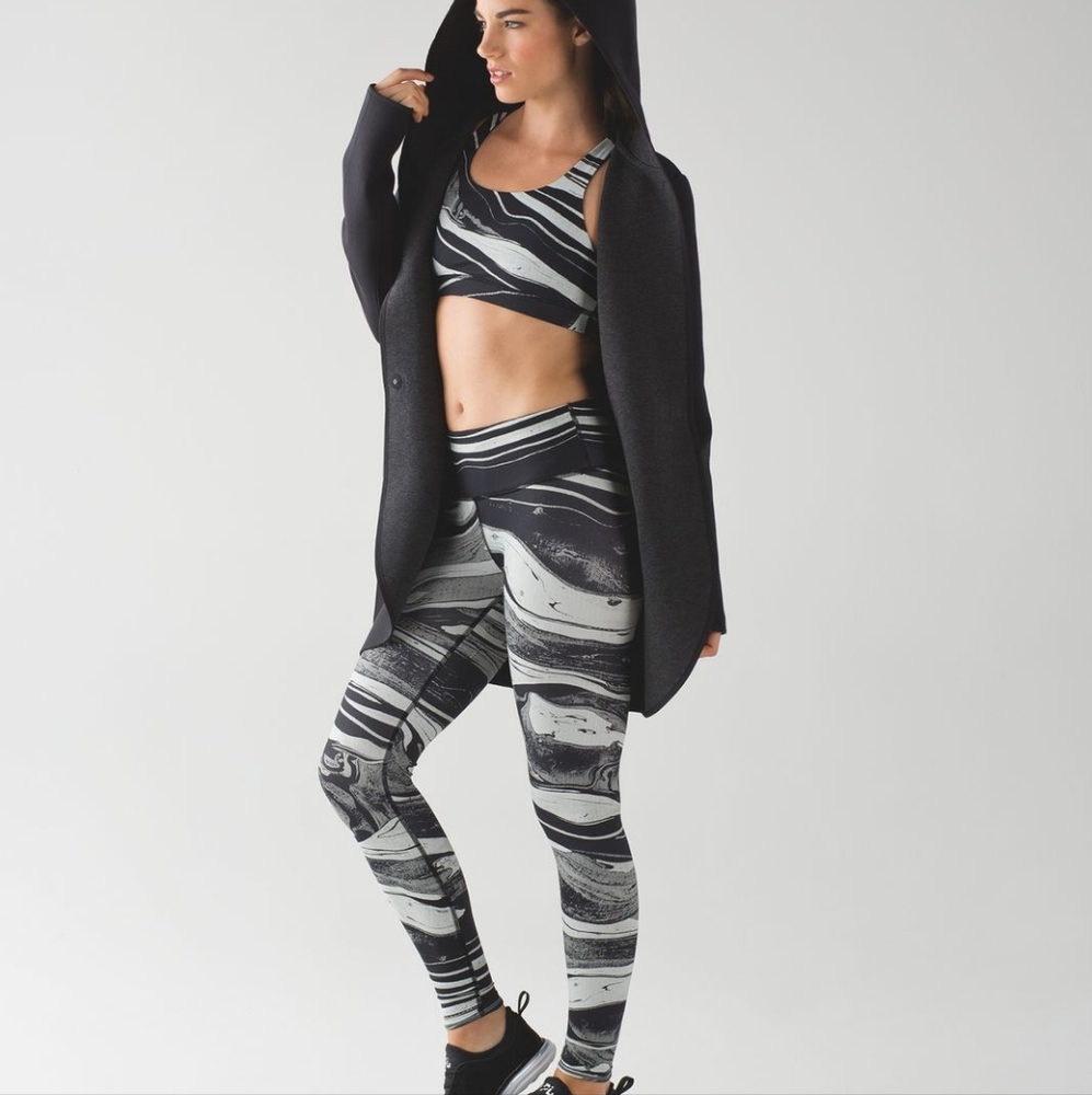 EUC 💎 Lululemon Speed Wunder Tight (Nulux)Marbled Mix Speed Wunder 50 G White